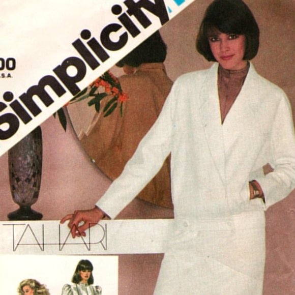 VTG Simplicity 6106 TAHARI Suit Pattern Sz 10 1983 - Picture 1 of 3